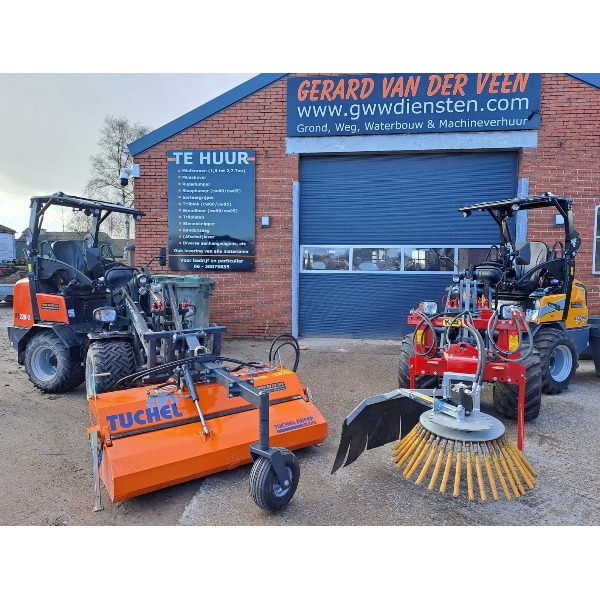 Veegmachine t.b.v. Minishovel