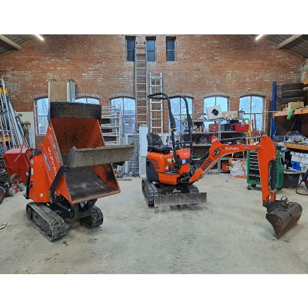 Rupsdumper met laadschep Kubota KC70-SL Rupsdumper met laadschep Kubota KC70-SL